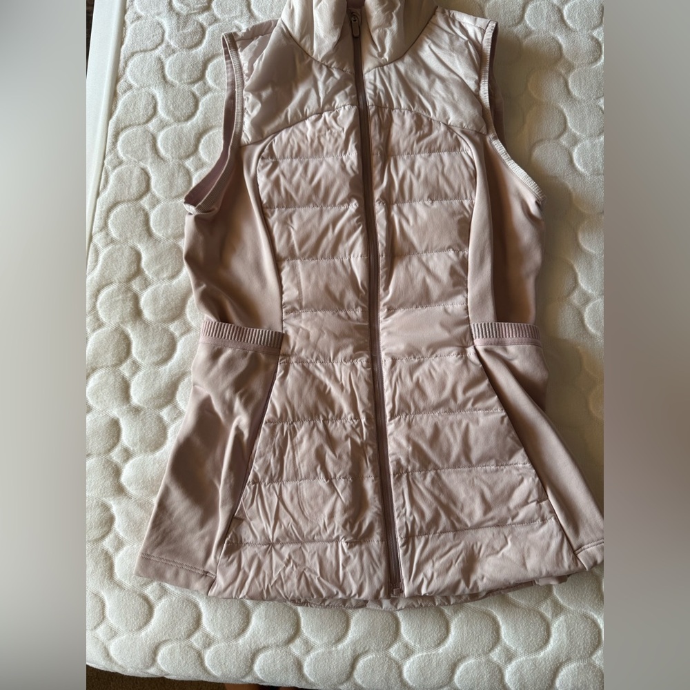 Lululemon Athletica Light Pink Quilted Vest